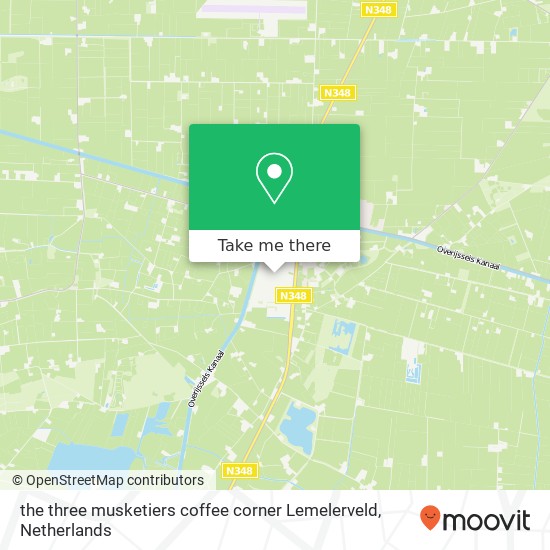 the three musketiers coffee corner Lemelerveld kaart