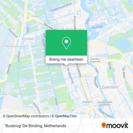 'Busbrug' De Binding kaart