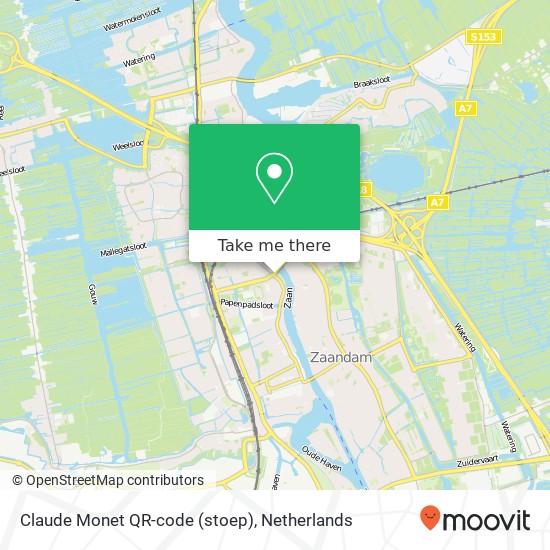 Claude Monet QR-code (stoep) kaart