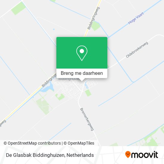 De Glasbak Biddinghuizen kaart