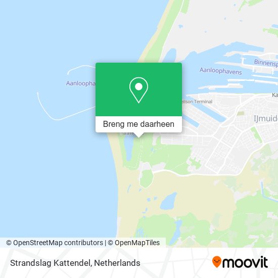 Strandslag Kattendel kaart