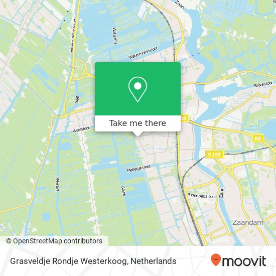 Grasveldje Rondje Westerkoog kaart