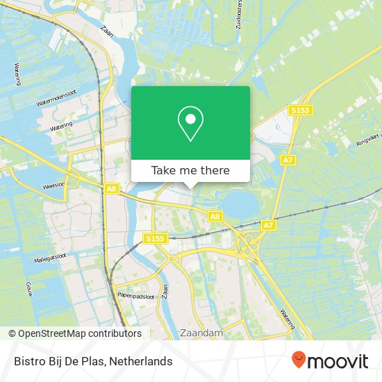 Bistro Bij De Plas kaart