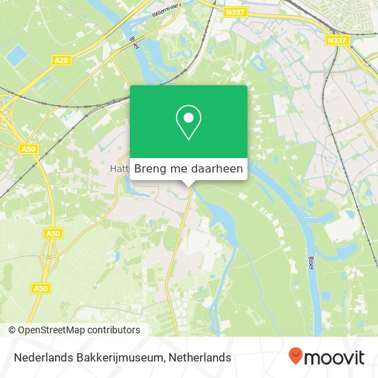 Nederlands Bakkerijmuseum kaart