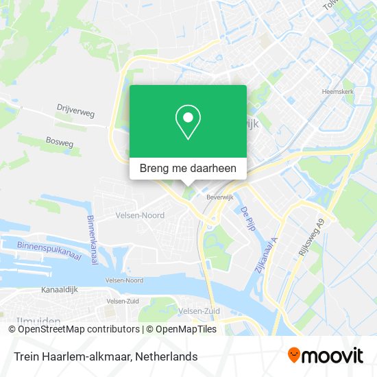 Trein Haarlem-alkmaar kaart