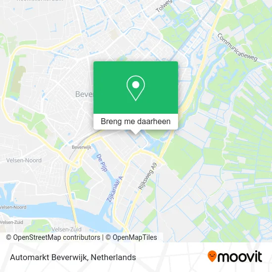 Automarkt Beverwijk kaart