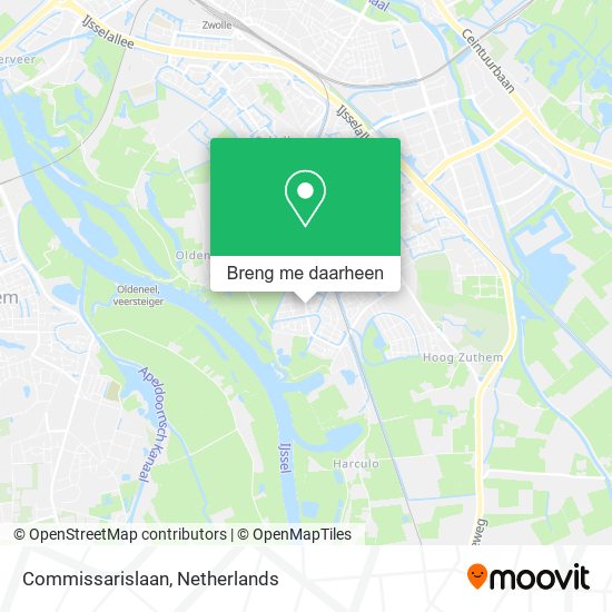 Commissarislaan kaart