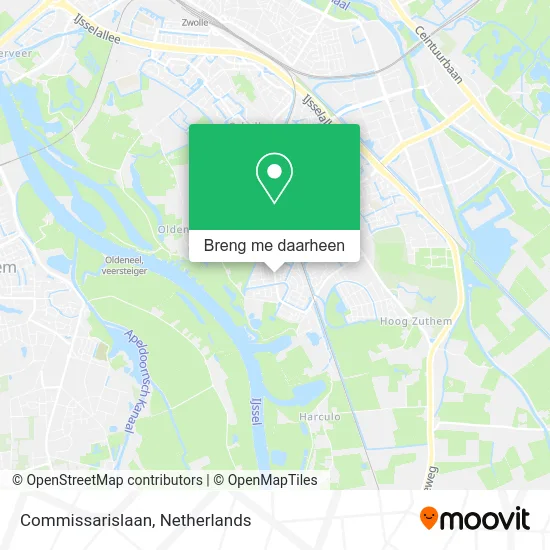 Commissarislaan kaart