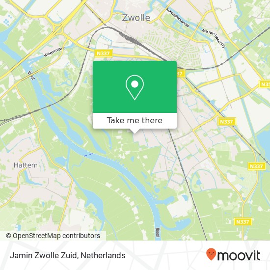 Jamin Zwolle Zuid kaart