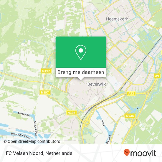 FC Velsen Noord kaart