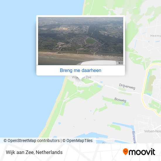 Hoe kom je bij Wijk aan Zee in Beverwijk met bus of trein?