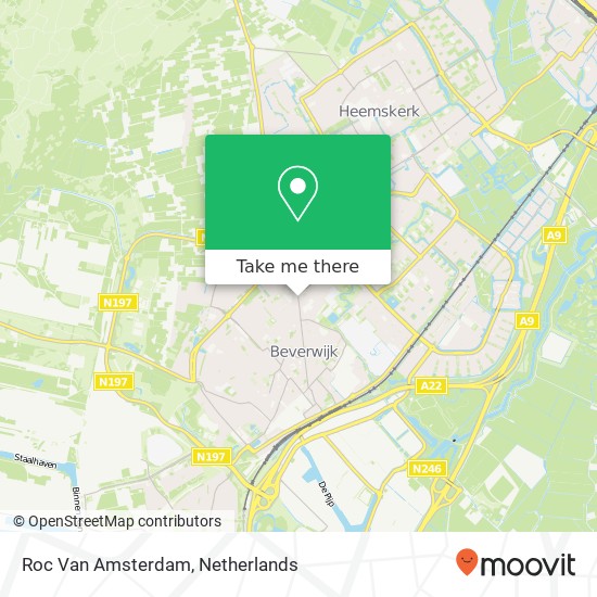 Roc Van Amsterdam kaart