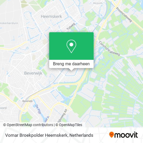 Vomar Broekpolder Heemskerk kaart