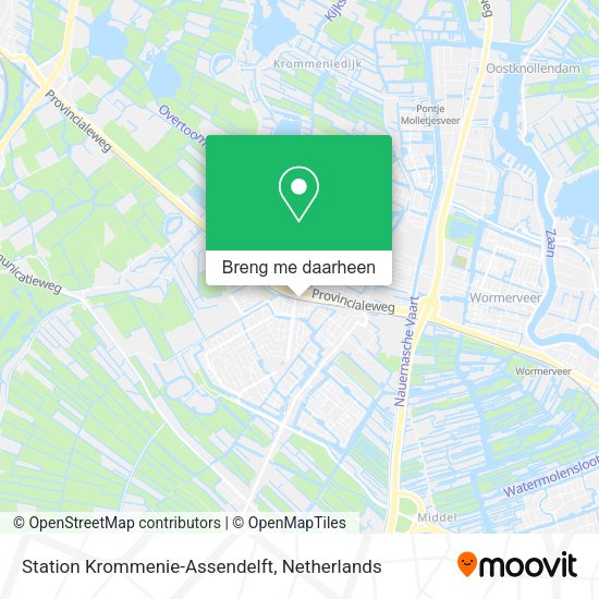 Station Krommenie-Assendelft kaart