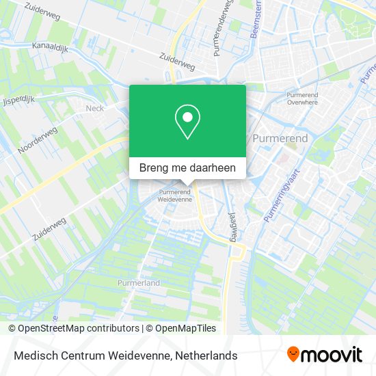 Medisch Centrum Weidevenne kaart