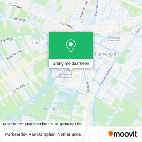 Parkeerdek Van Damplein kaart