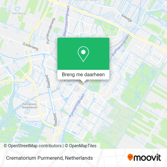 Crematorium Purmerend kaart