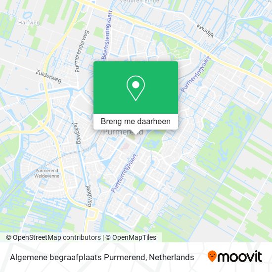 Algemene begraafplaats Purmerend kaart