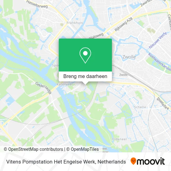 Vitens Pompstation Het Engelse Werk kaart