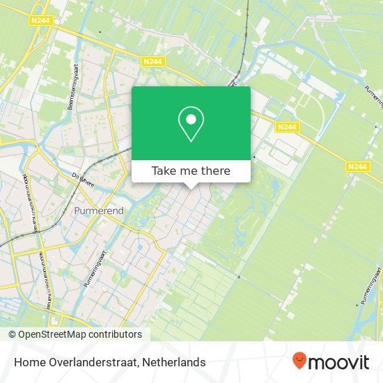 Home Overlanderstraat kaart