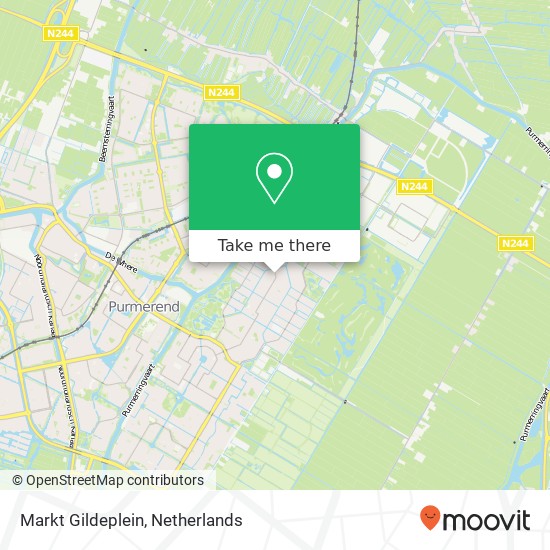 Markt Gildeplein kaart