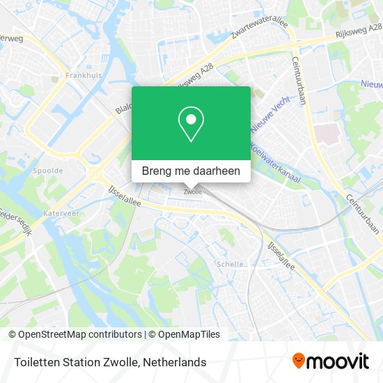 Toiletten Station Zwolle kaart