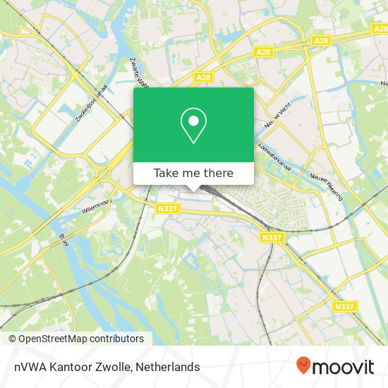 nVWA Kantoor Zwolle kaart