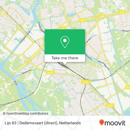 Lijn 83 | Dedemsvaart (direct) kaart