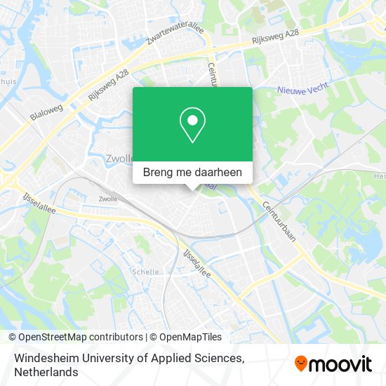 Windesheim University of Applied Sciences kaart