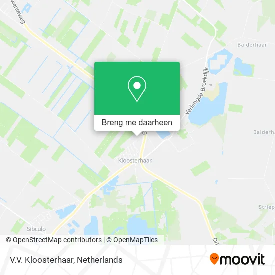 V.V. Kloosterhaar kaart