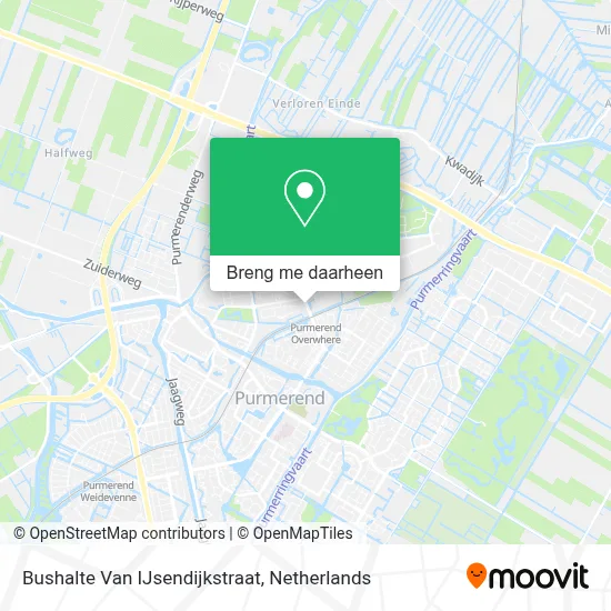 Bushalte Van IJsendijkstraat kaart