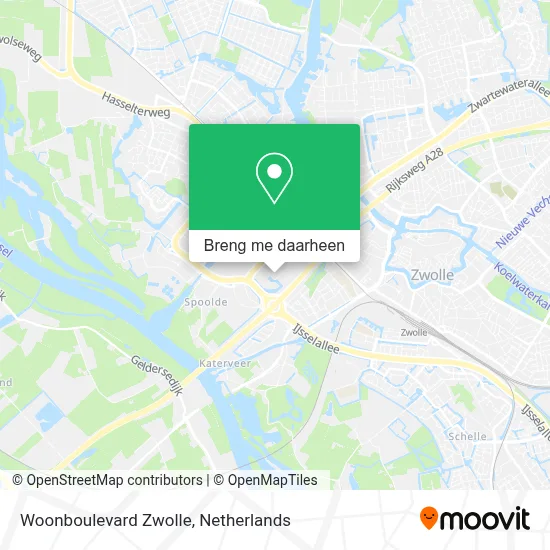 Woonboulevard Zwolle kaart