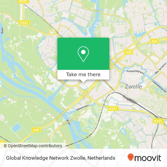 Global Knowledge Network Zwolle kaart