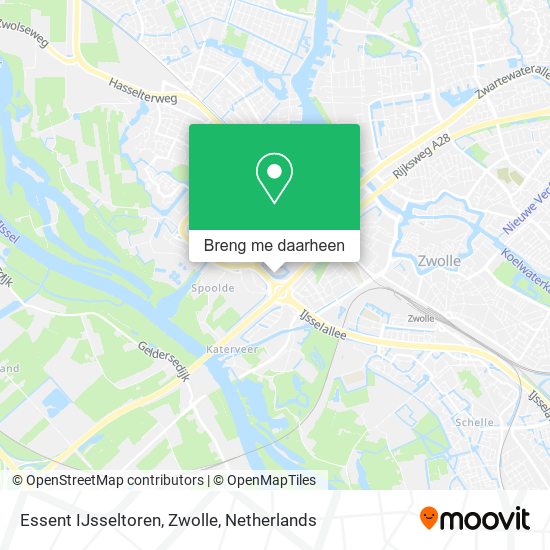 Essent IJsseltoren, Zwolle kaart
