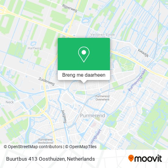 Buurtbus 413 Oosthuizen kaart