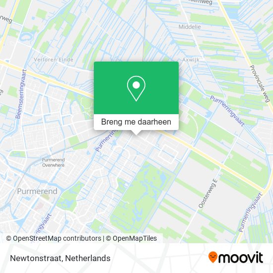 Newtonstraat kaart