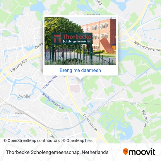 Thorbecke Scholengemeenschap kaart