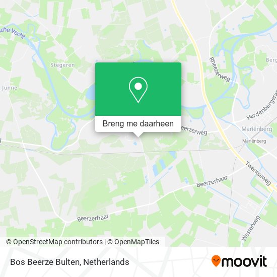 Bos Beerze Bulten kaart