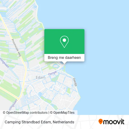 Camping Strandbad Edam kaart