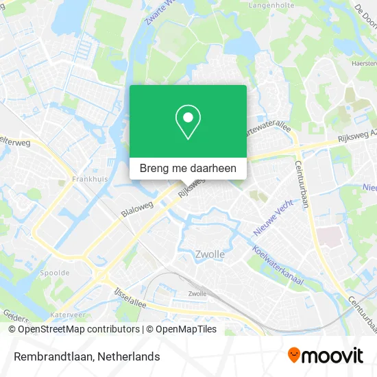 Rembrandtlaan kaart