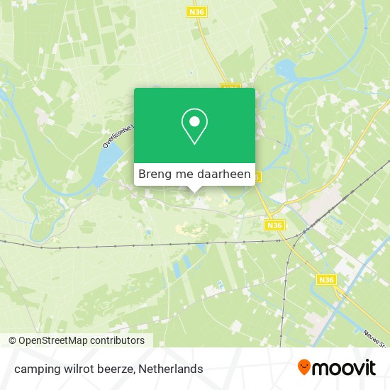 camping wilrot beerze kaart