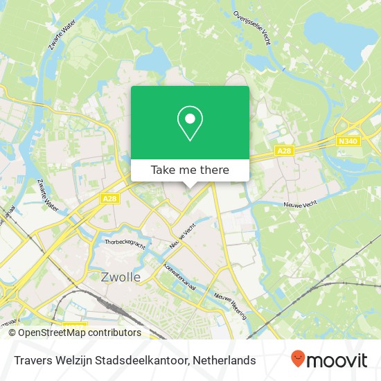 Travers Welzijn Stadsdeelkantoor kaart
