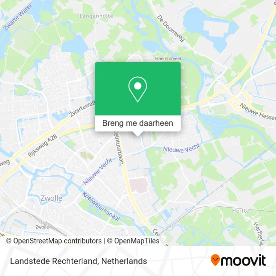 Landstede Rechterland kaart