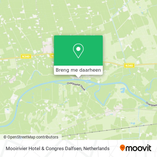Mooirivier Hotel & Congres Dalfsen kaart