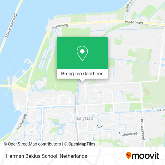 Herman Bekius School kaart