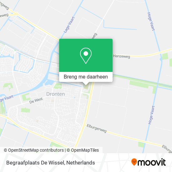 Begraafplaats De Wissel kaart