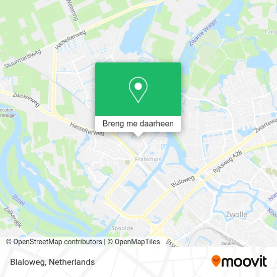 Blaloweg kaart