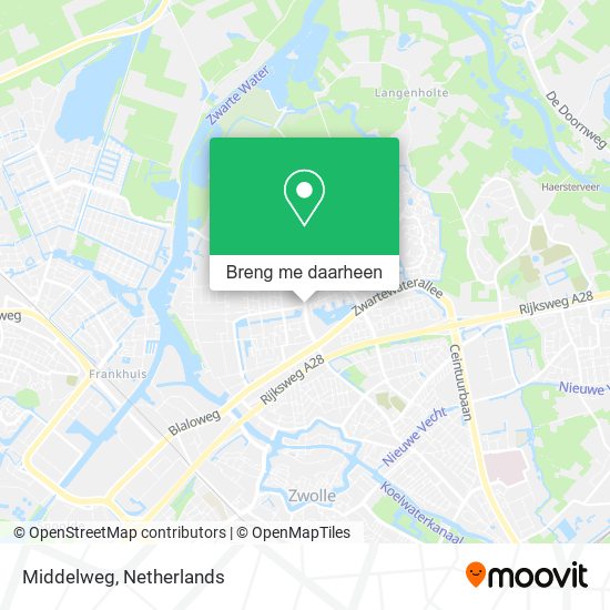 Middelweg kaart