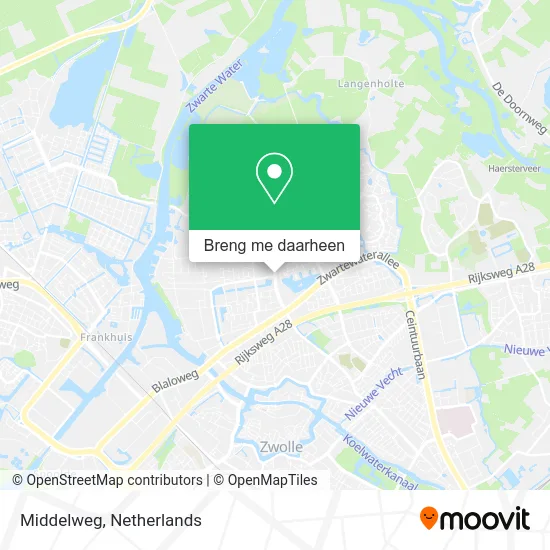 Middelweg kaart