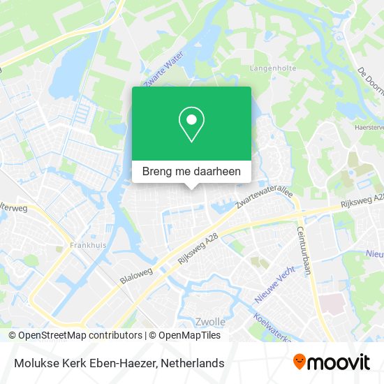 Molukse Kerk Eben-Haezer kaart